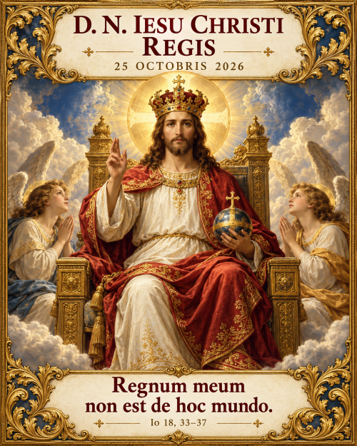 25 października A.D. 2026 - DOMINI NOSTRI IESU CHRISTI REGIS